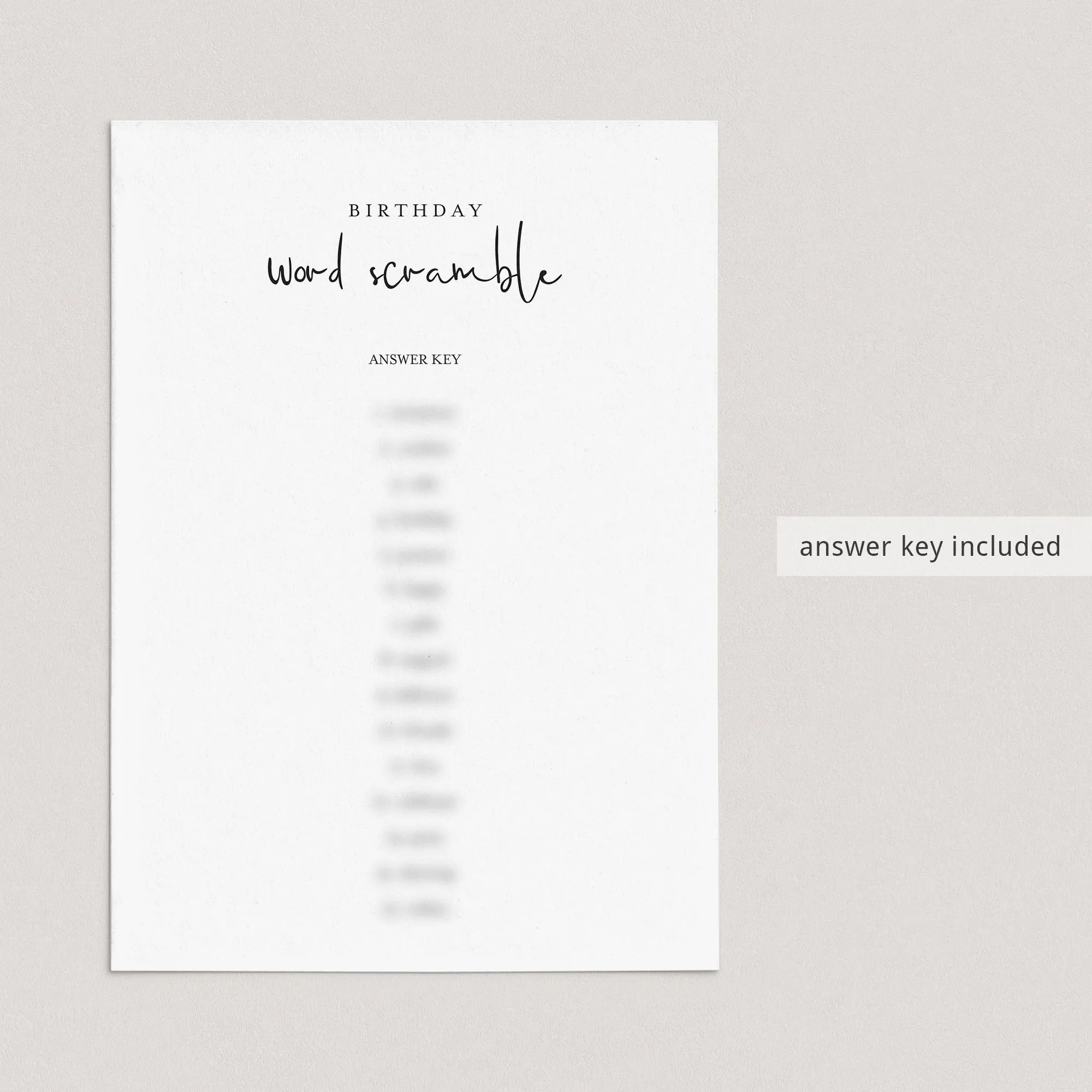 8 Adult Birthday Games for Him Printable
