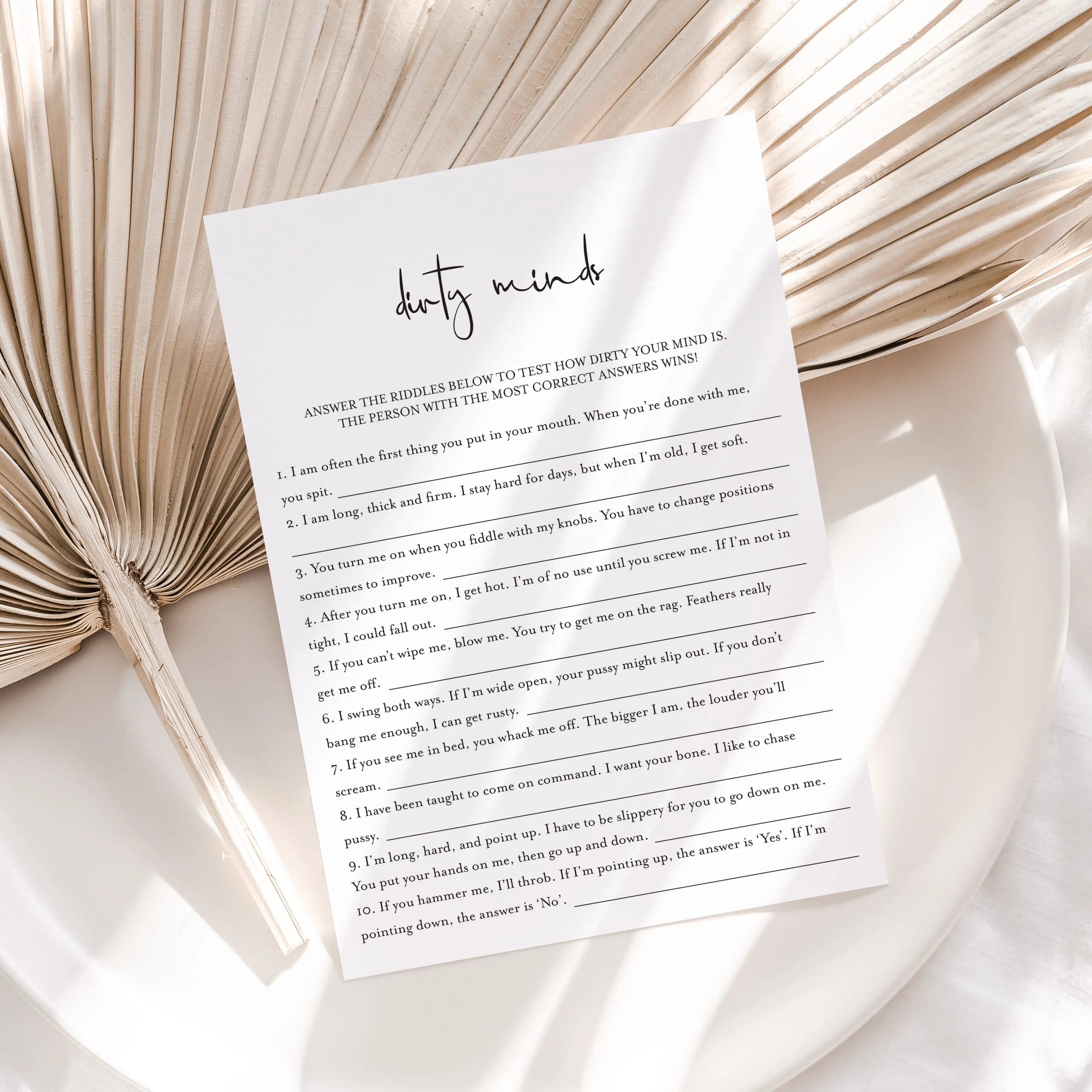 8 Modern Bachelorette Games Printable