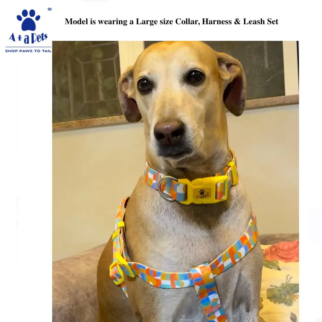 A A Pets' Tetris Design Collar For Dogs & Cats