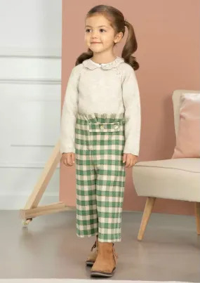 Abel & Lula Plaid Culotte Pants