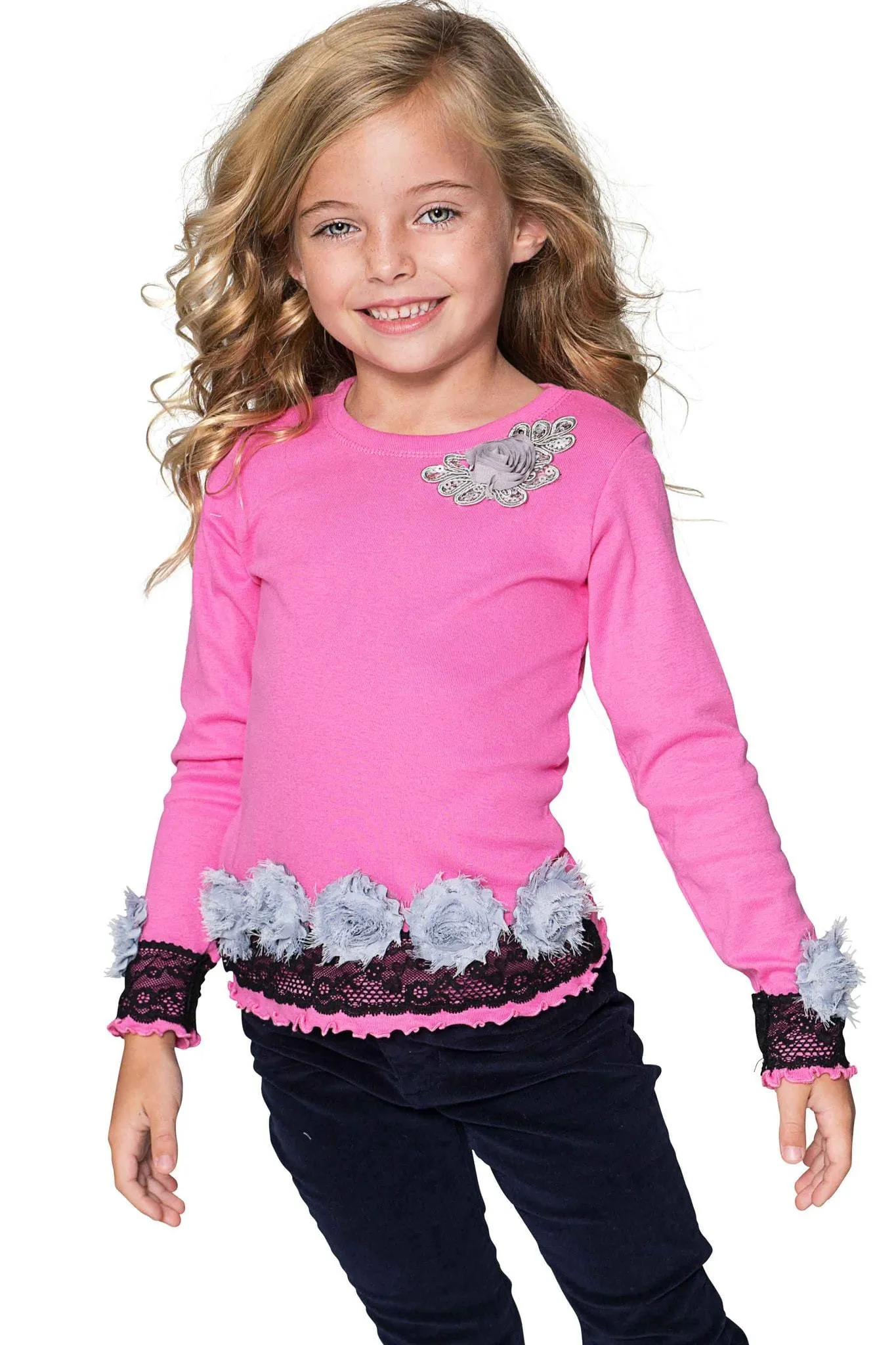 Adorable Pink Dressy Top - Girls