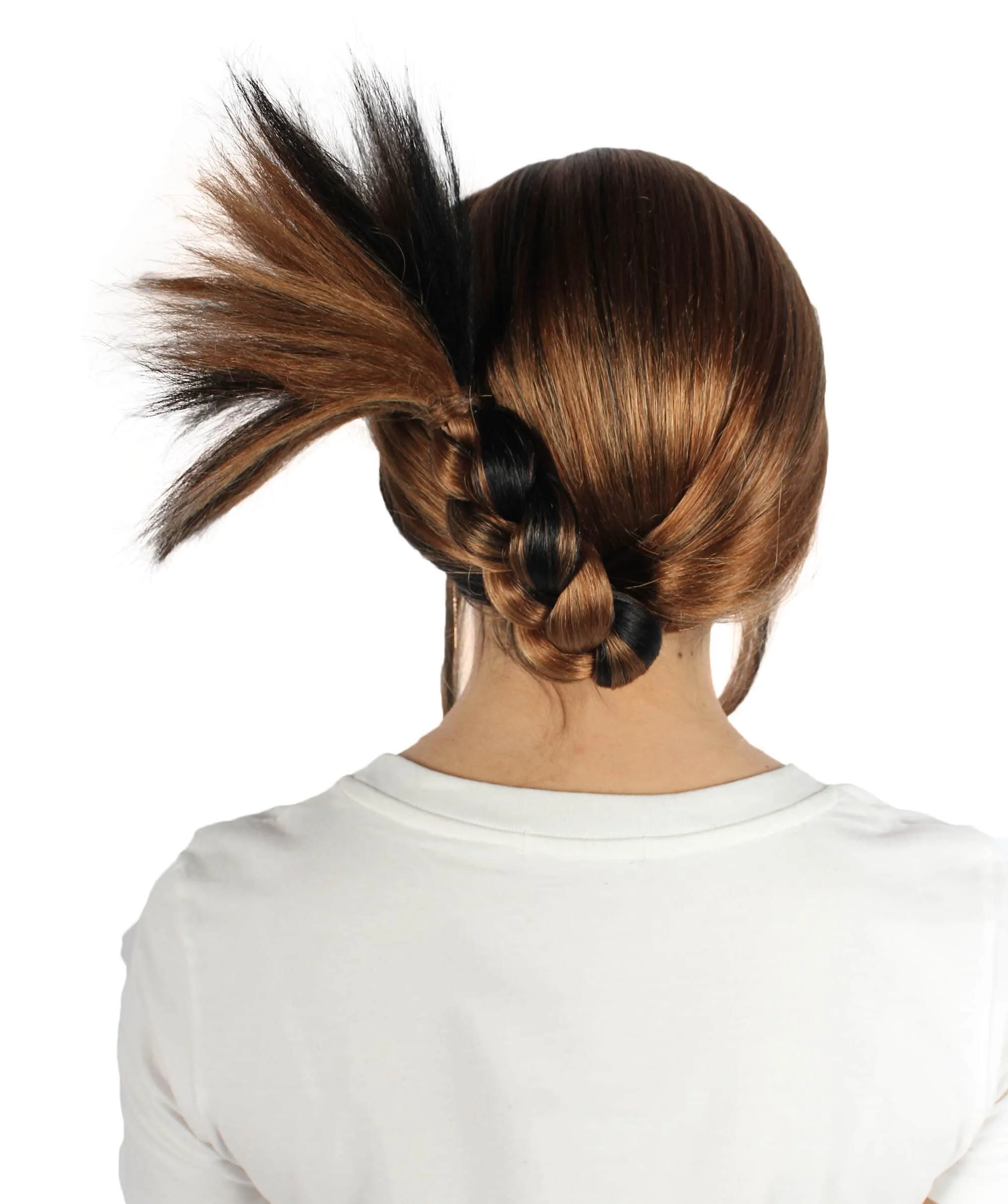 Adult Women's Brown Rose Wig, Best for Halloween, Flame-retardant Synthetic Fiber