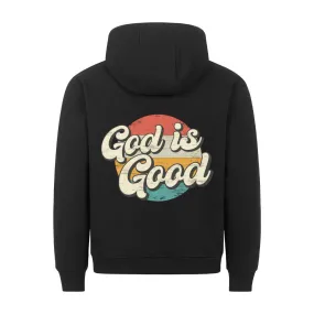 Aktion: God is Good retro Circle Hoodie BackPrint