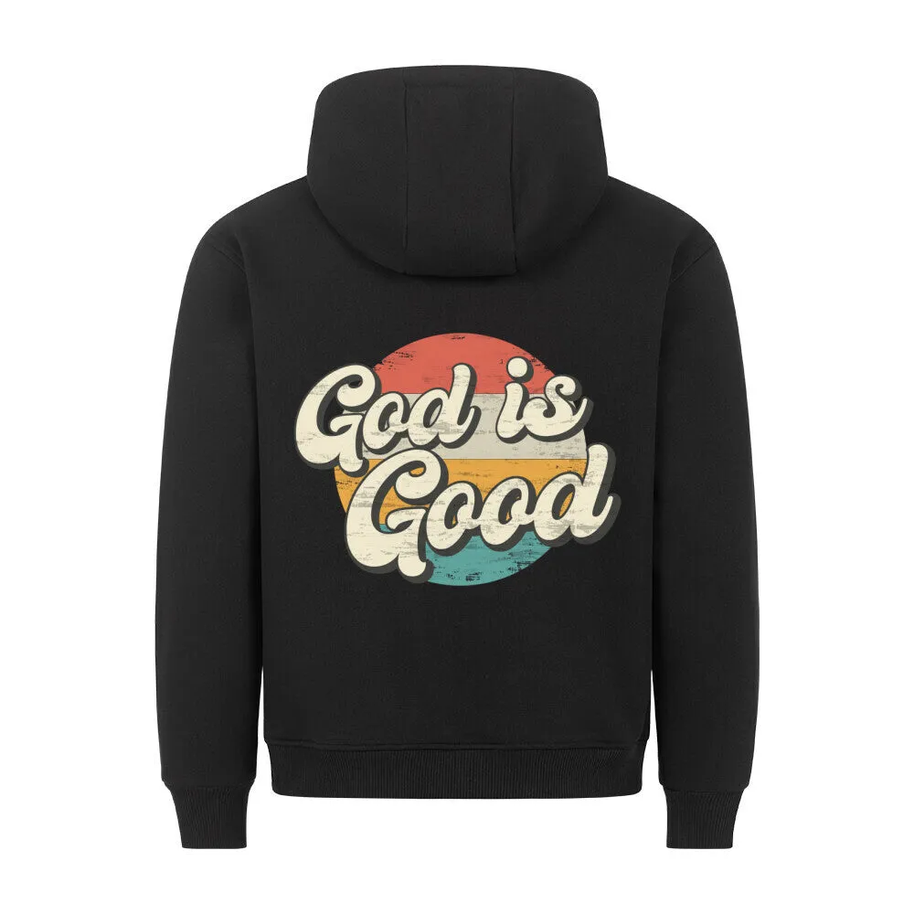 Aktion: God is Good retro Circle Hoodie BackPrint