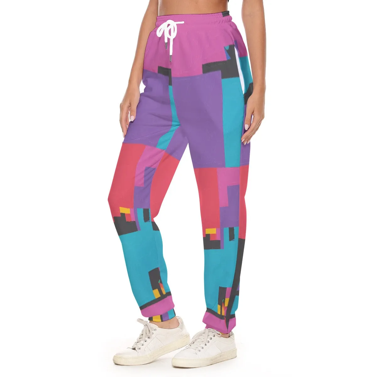 All-Over Print Women's Casual Pants 254 multicolor print