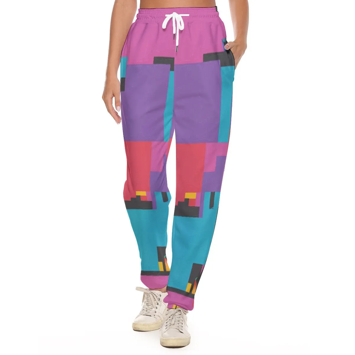 All-Over Print Women's Casual Pants 254 multicolor print
