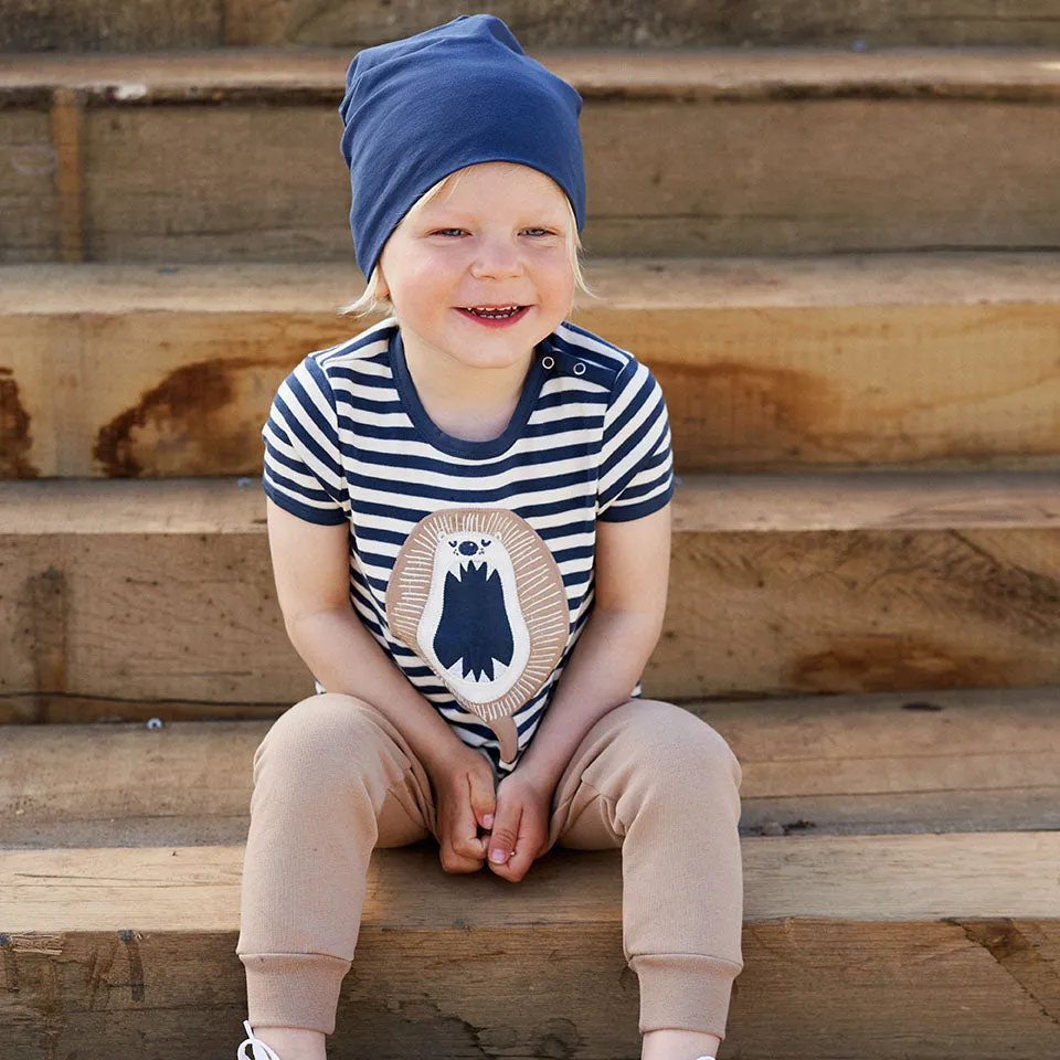 Animal stripe short sleeve t-shirt