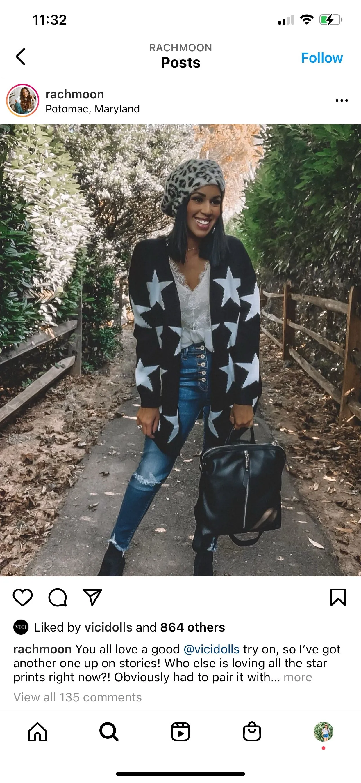 Antwelfth Black/White Star Cardigan- Size S