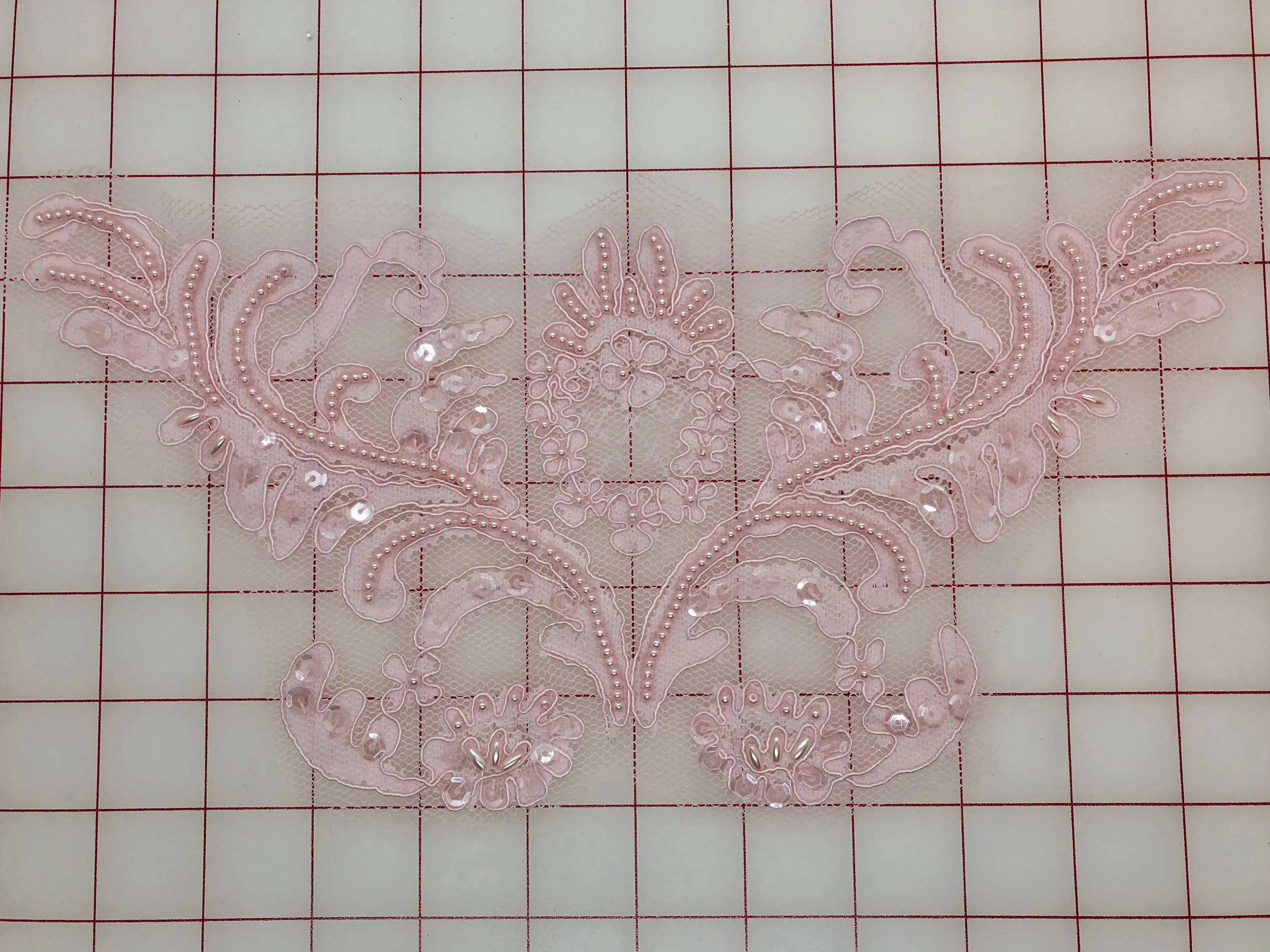 Applique - Beaded and Sequined Lace Motifs 4 Colors! Close-Out