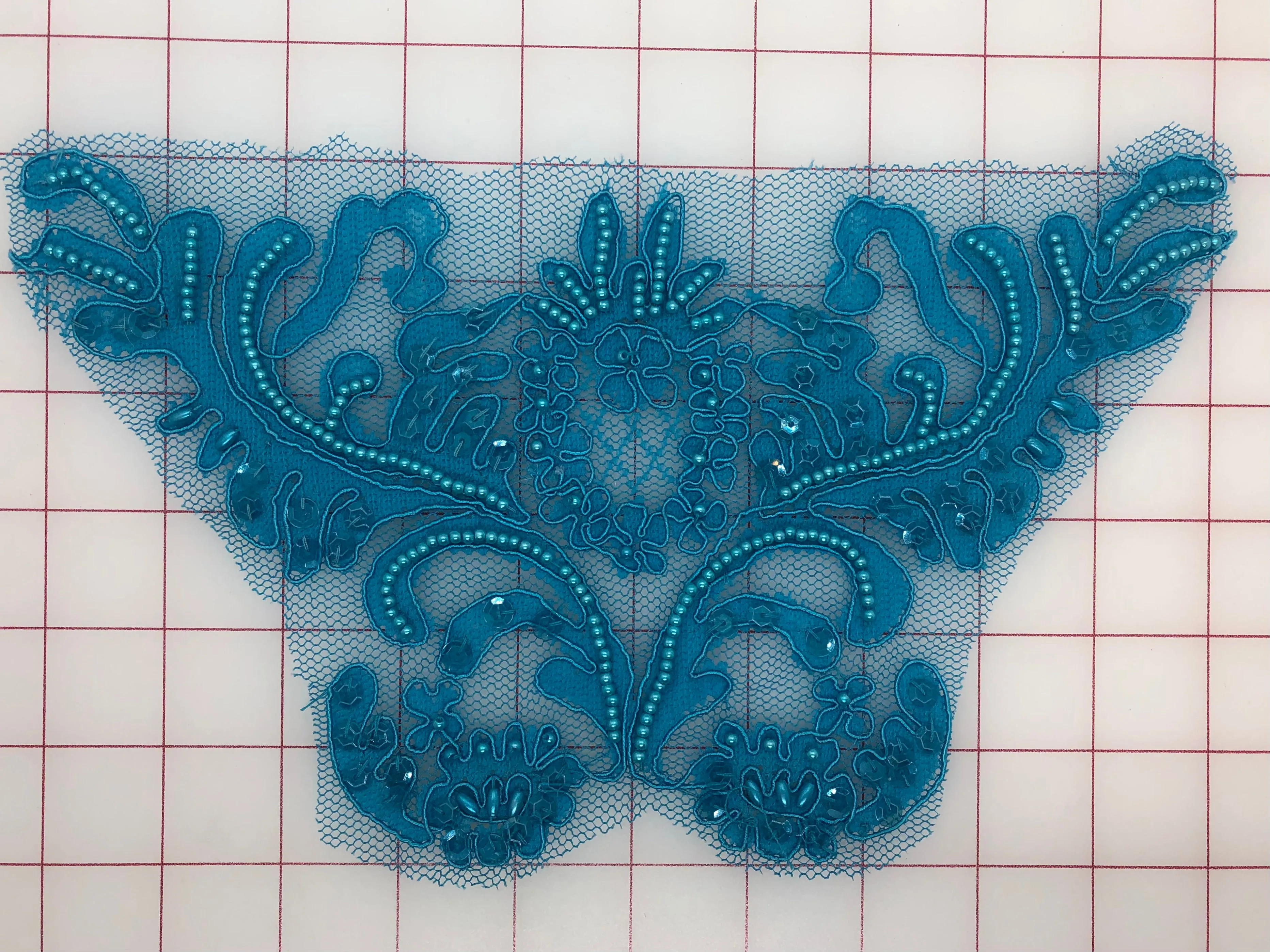 Applique - Beaded and Sequined Lace Motifs 4 Colors! Close-Out