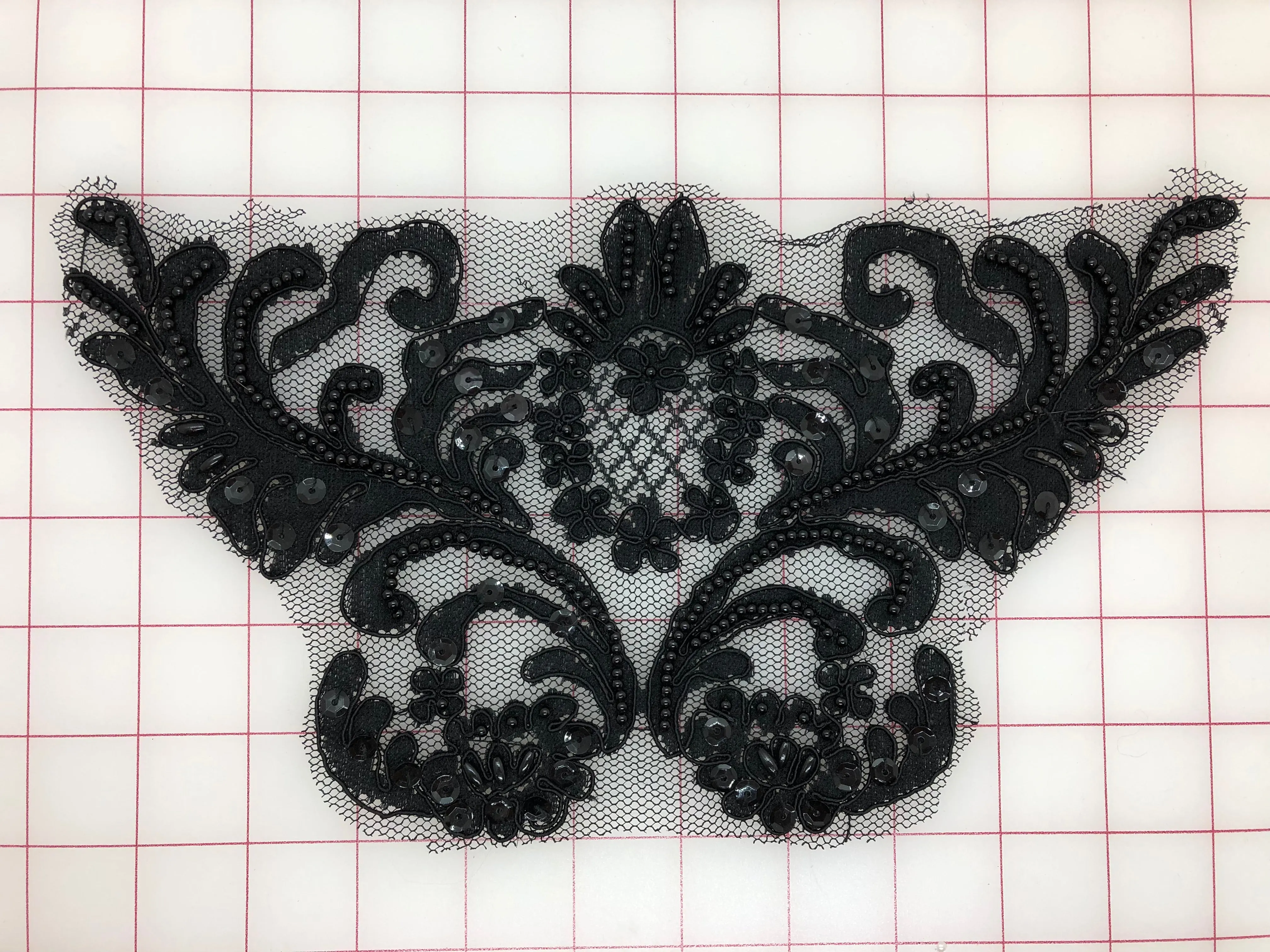Applique - Beaded and Sequined Lace Motifs 4 Colors! Close-Out