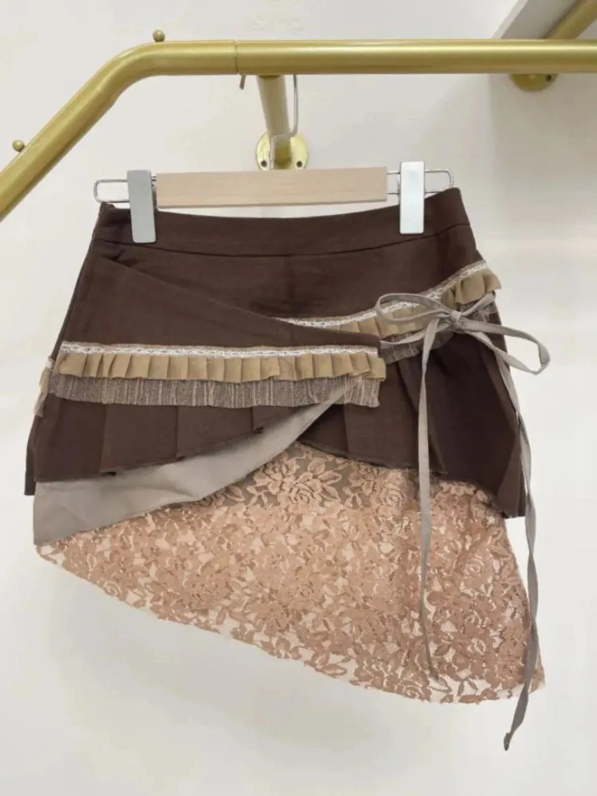 Asymmetrical Multi-Layered Mini Skirt