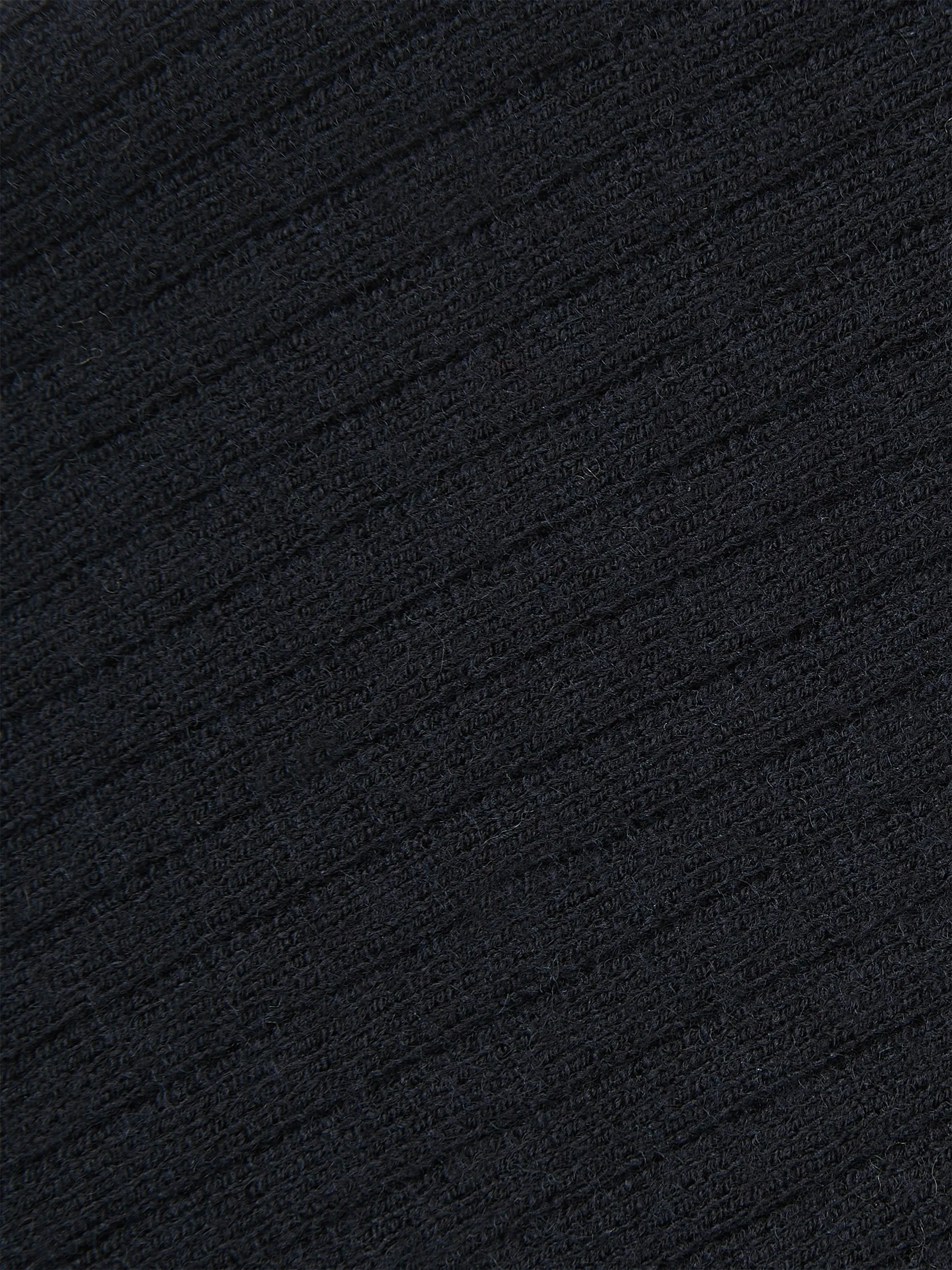 'AUSTIN' RIB KNITTED SPLIT HEM TROUSERS NAVY