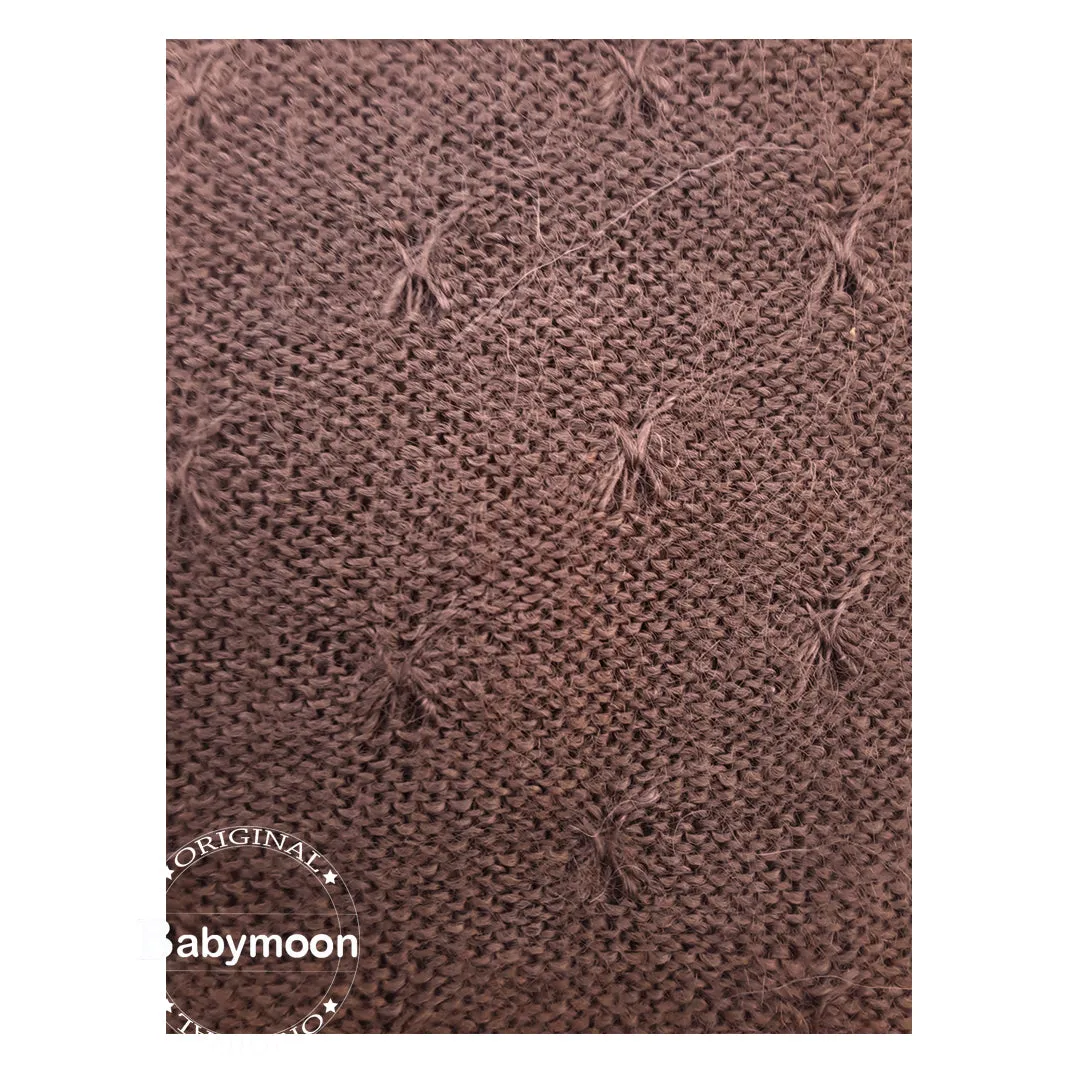 Babymoon Stretchable Textured Bean Bag Layer/Backdrop Photography Prop | Brown