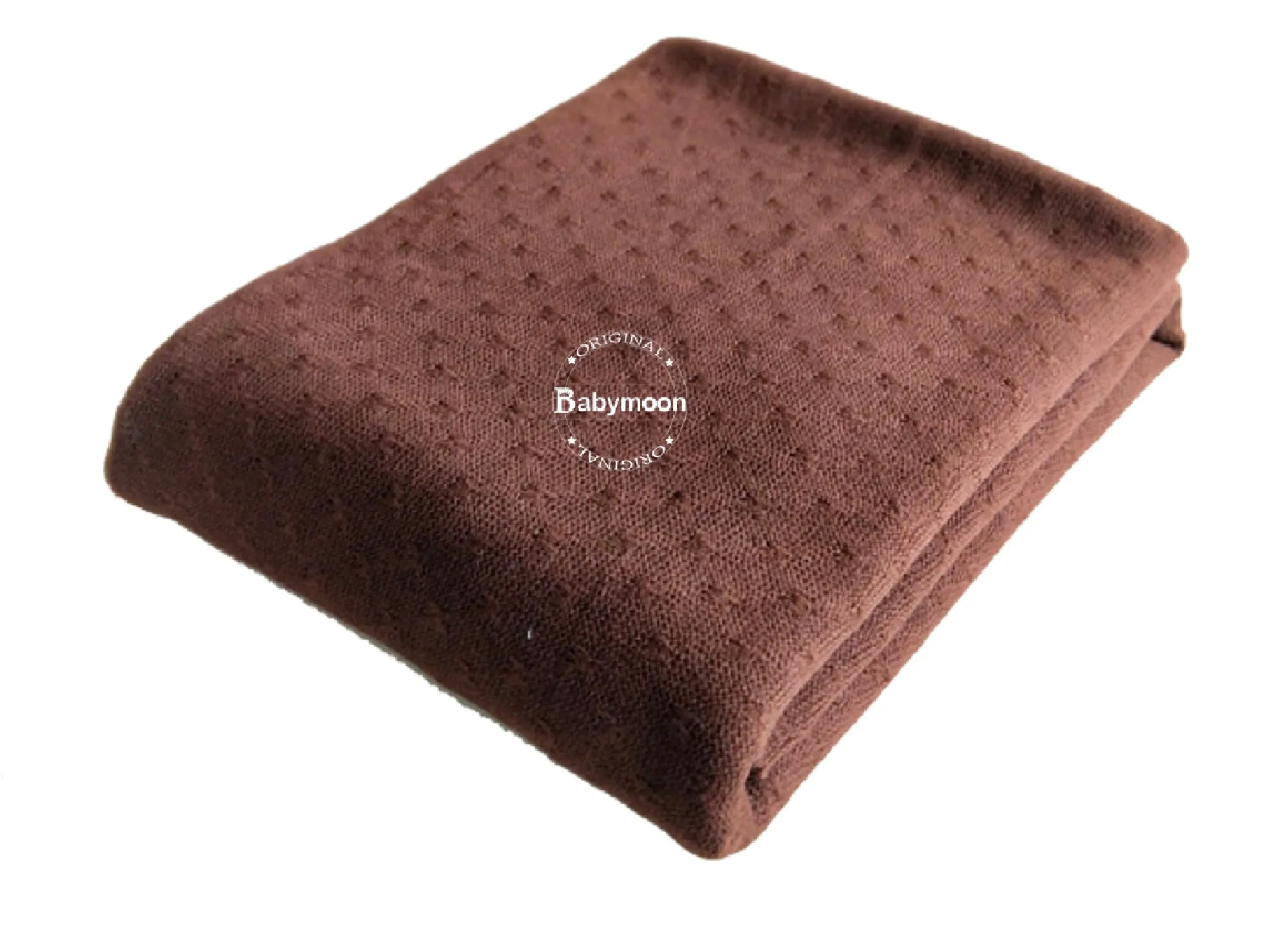 Babymoon Stretchable Textured Bean Bag Layer/Backdrop Photography Prop | Brown