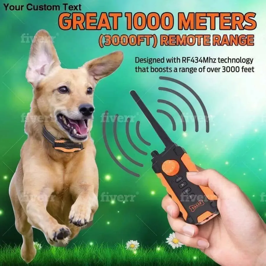 Bark Collar Dog Training Anti Kit Shock Auto Led Pet Rechargeable No Positive Control Shocker Stop