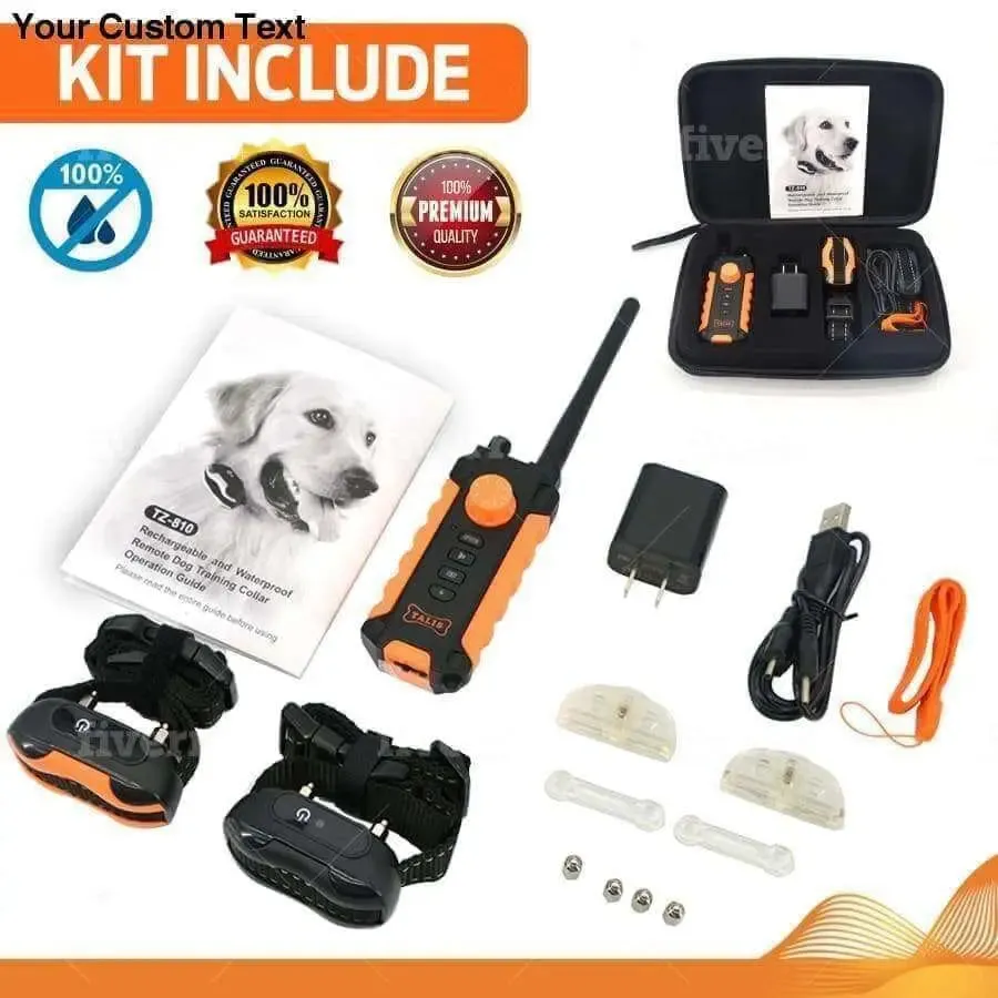 Bark Collar Dog Training Anti Kit Shock Auto Led Pet Rechargeable No Positive Control Shocker Stop