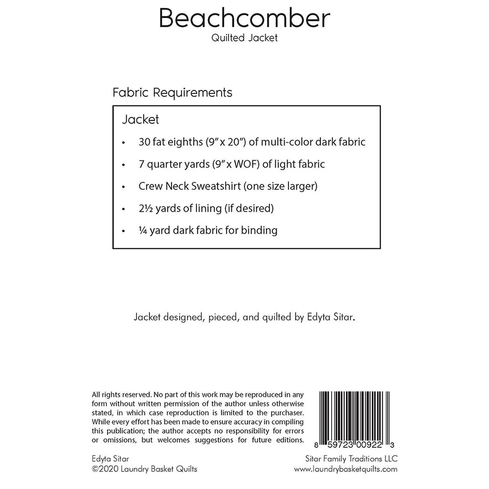 Beachcomber Quilted Jacket Pattern