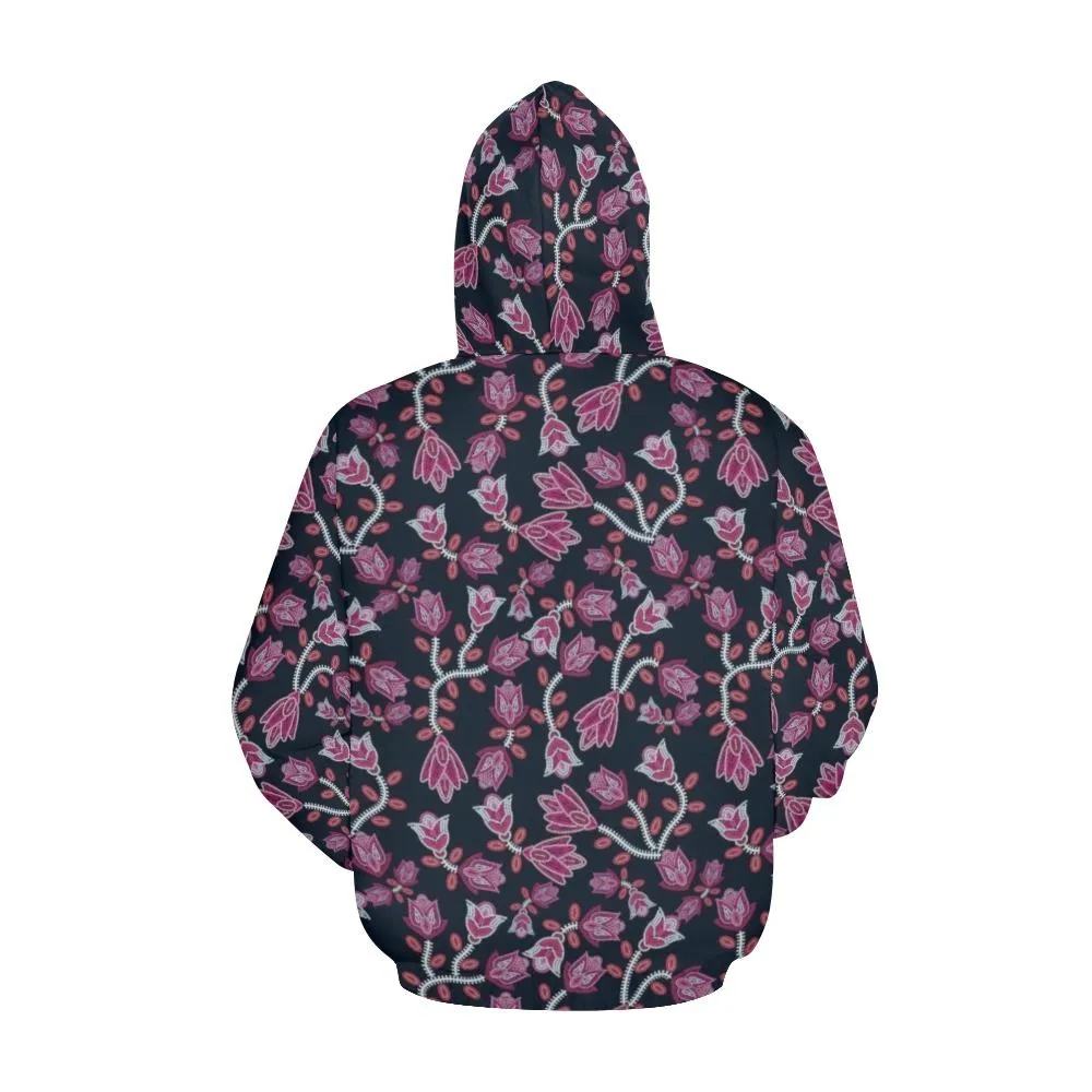 Beaded Pink Hoodie for Women (USA Size)