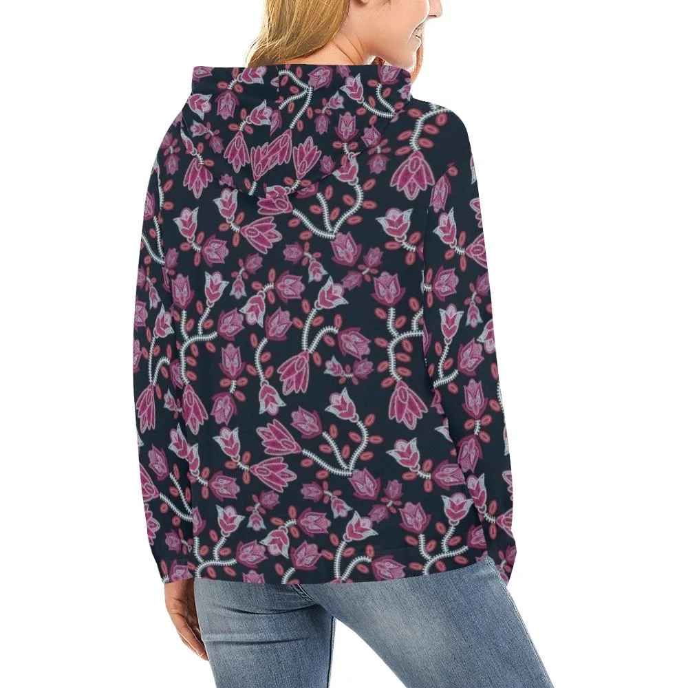 Beaded Pink Hoodie for Women (USA Size)
