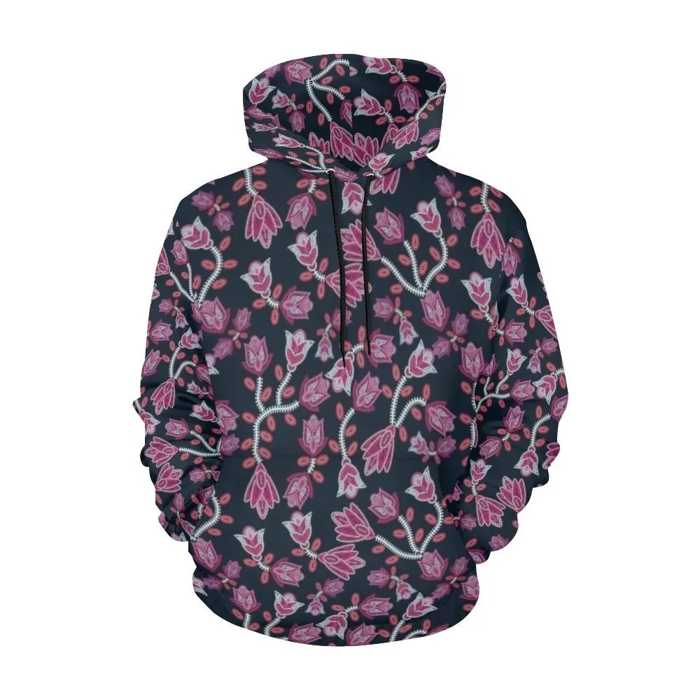 Beaded Pink Hoodie for Women (USA Size)