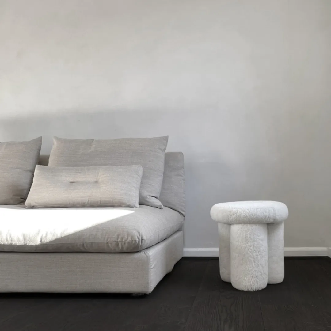 Big Foot Stool - Sheepskin