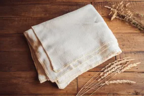 Blanket: Organic eco-cotton, Natural trim - BL63