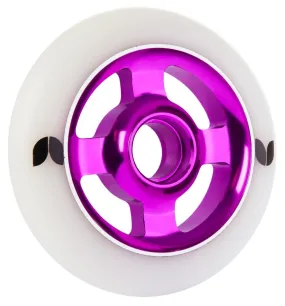 Blazer Pro Scooter Wheel Stormer 4 Spoke Aluminium 100mm - White / Purple