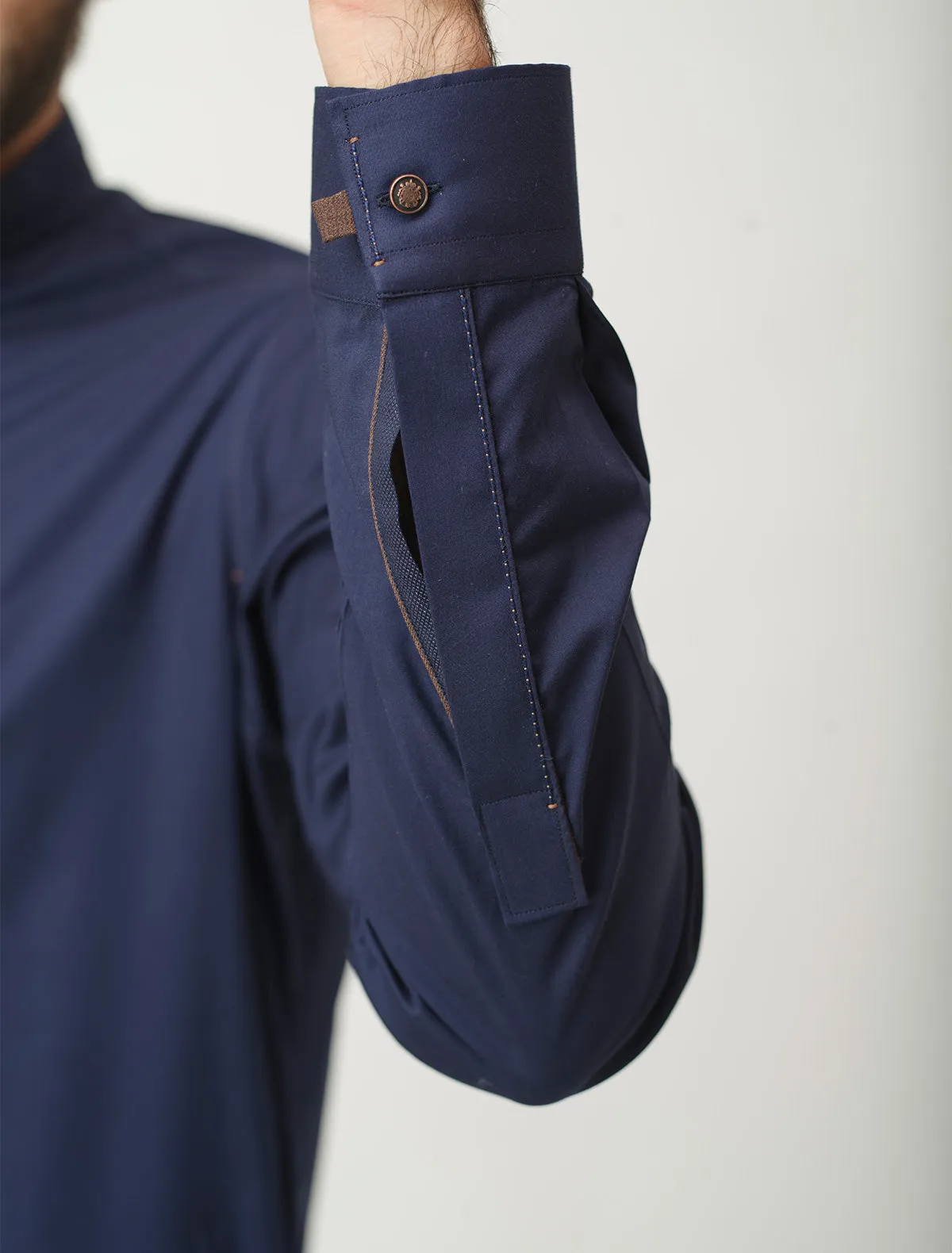 BLUE - LOGO EMBELLISHED KAMEEZ SHALWAR
