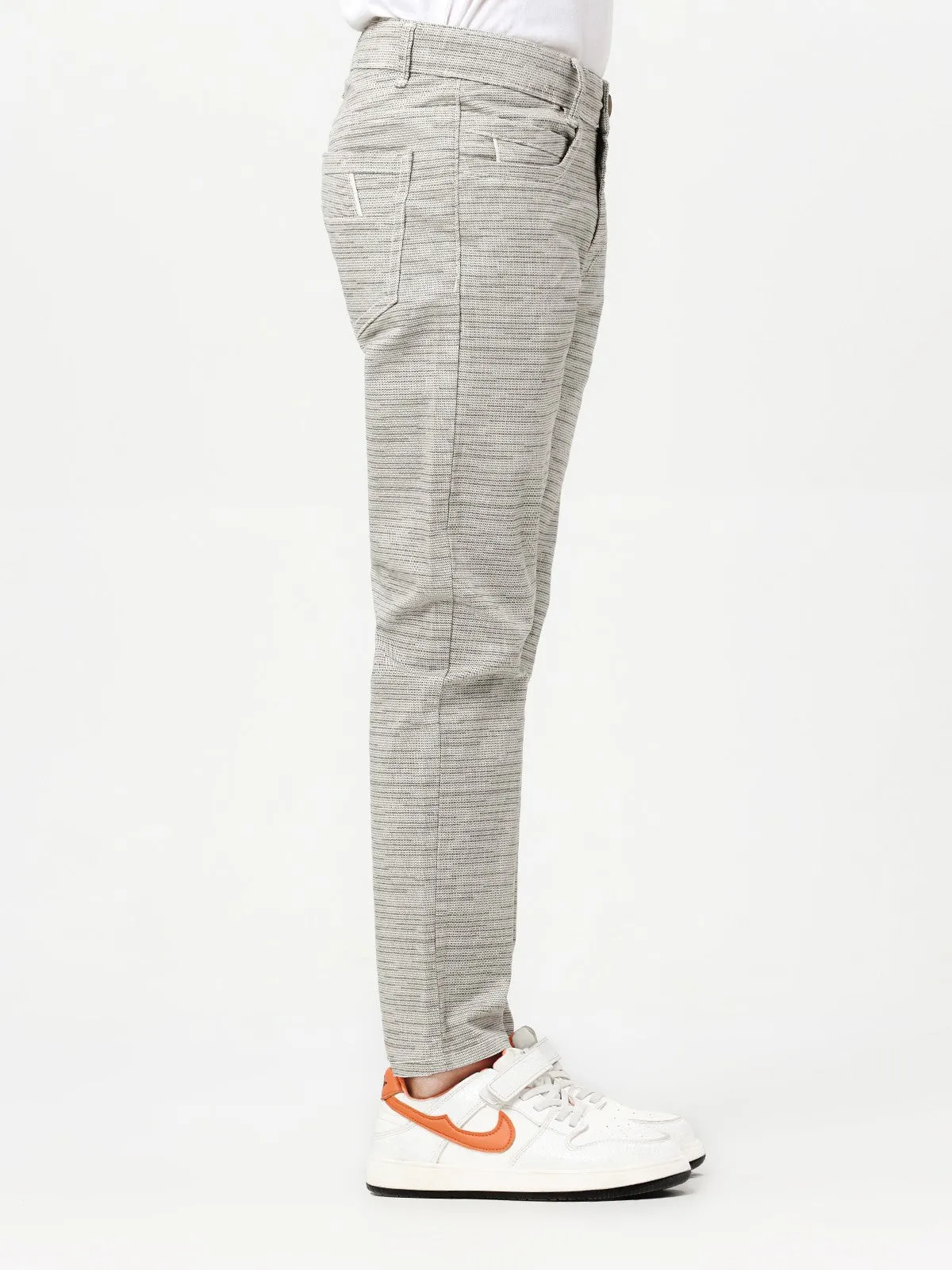 Boy's Grey Chino Pant - EBBCP23-026