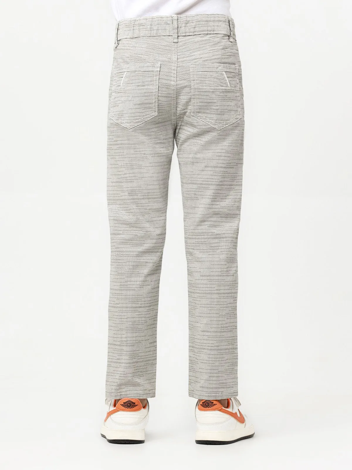Boy's Grey Chino Pant - EBBCP23-026