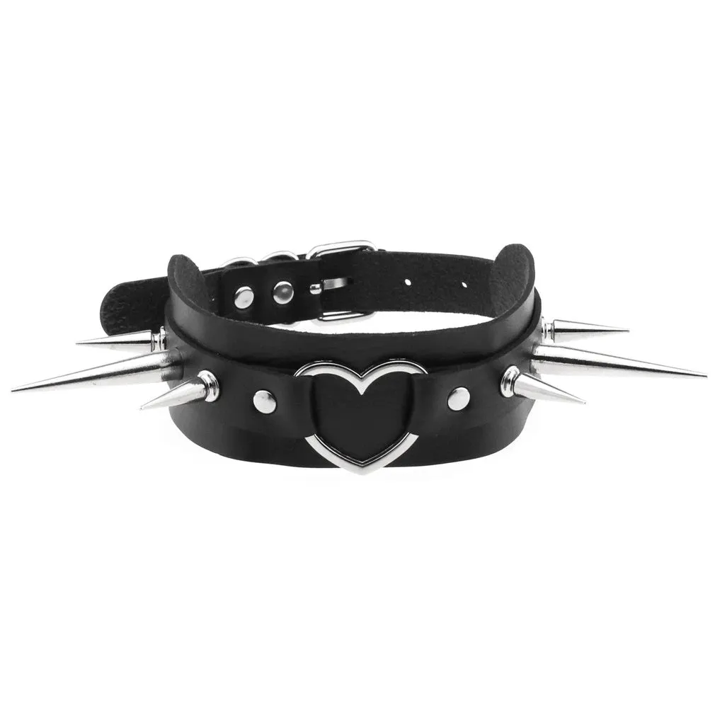 Brat Heart Collar