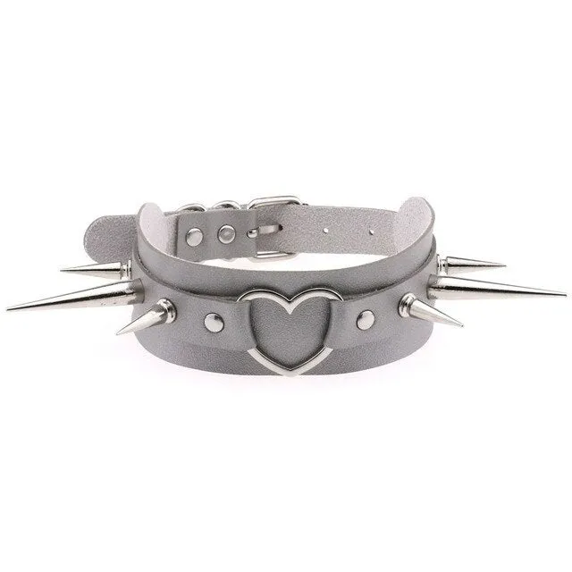 Brat Heart Collar