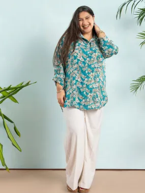 Breezy Blue Shirt Tunic