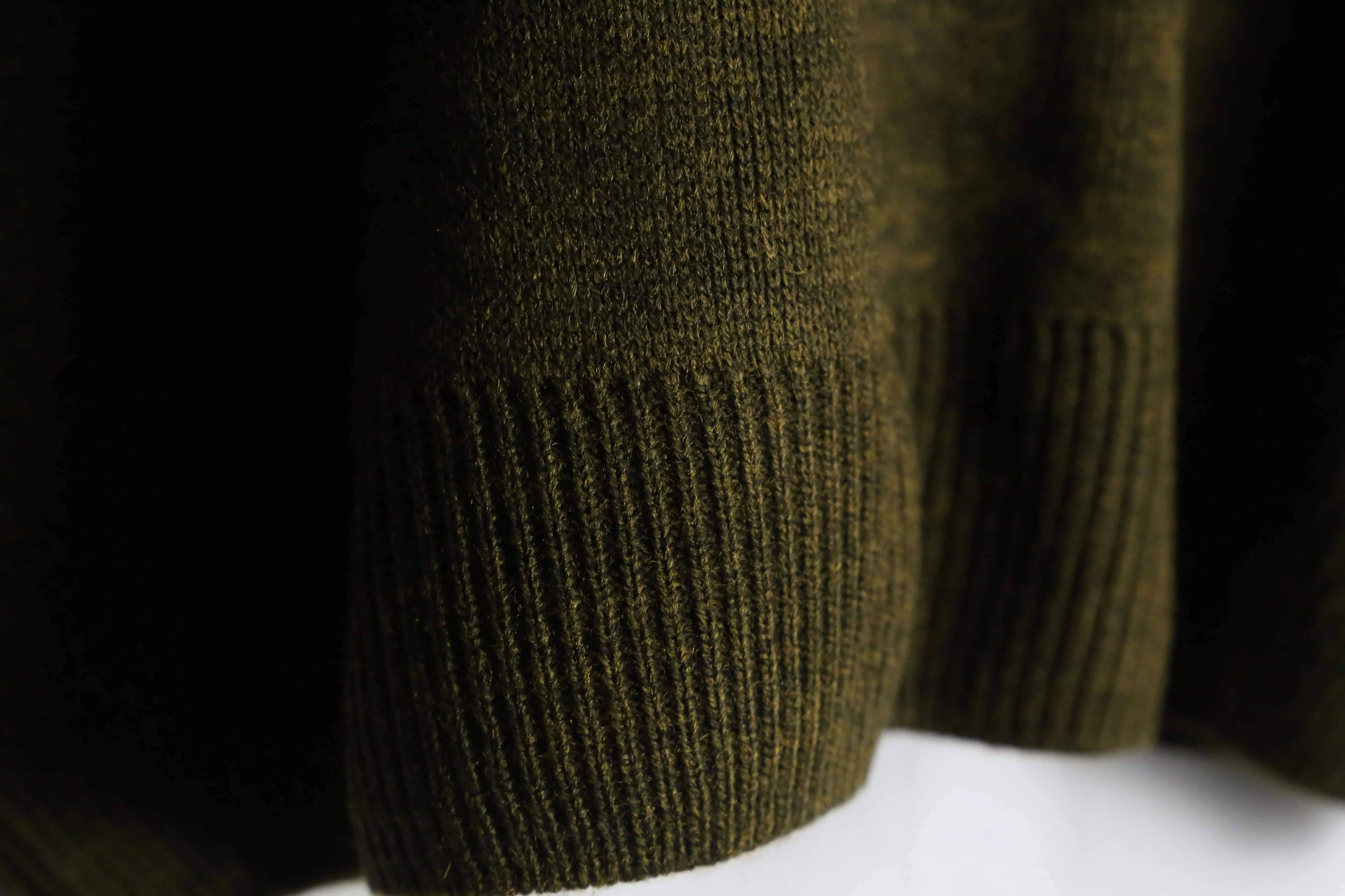 brown tone knit cardigan
