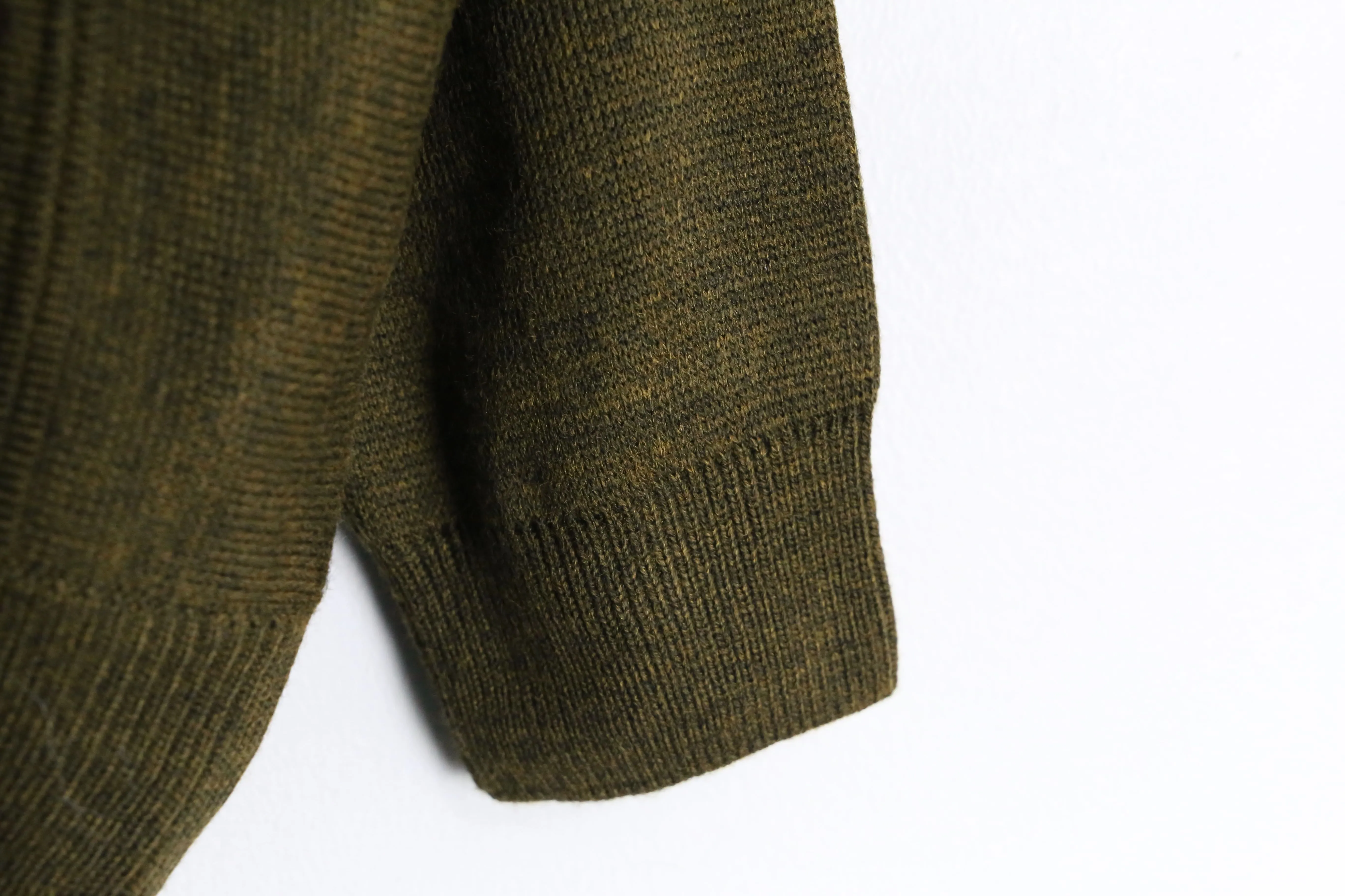 brown tone knit cardigan