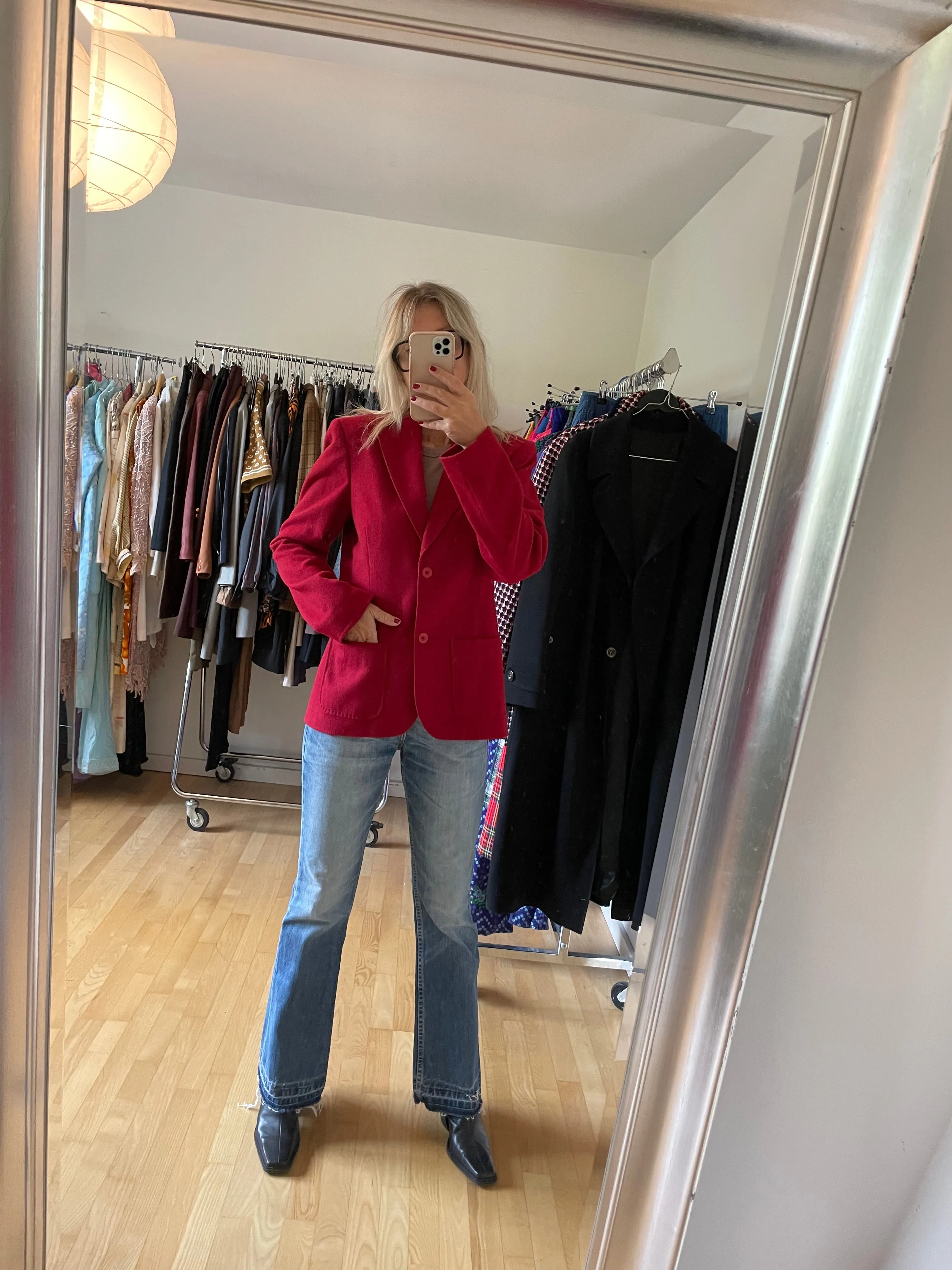 Burgundy Wool Blazer