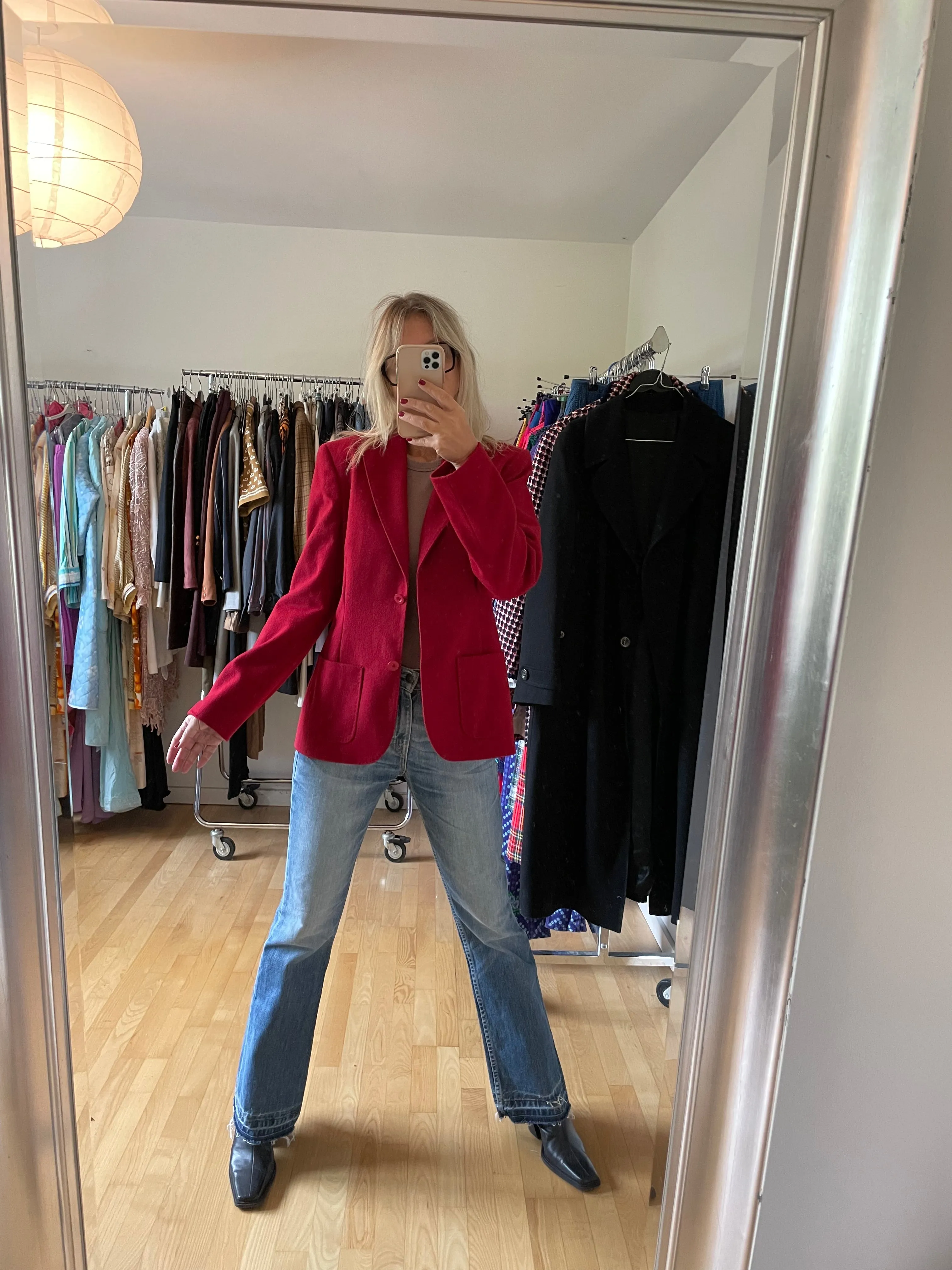 Burgundy Wool Blazer