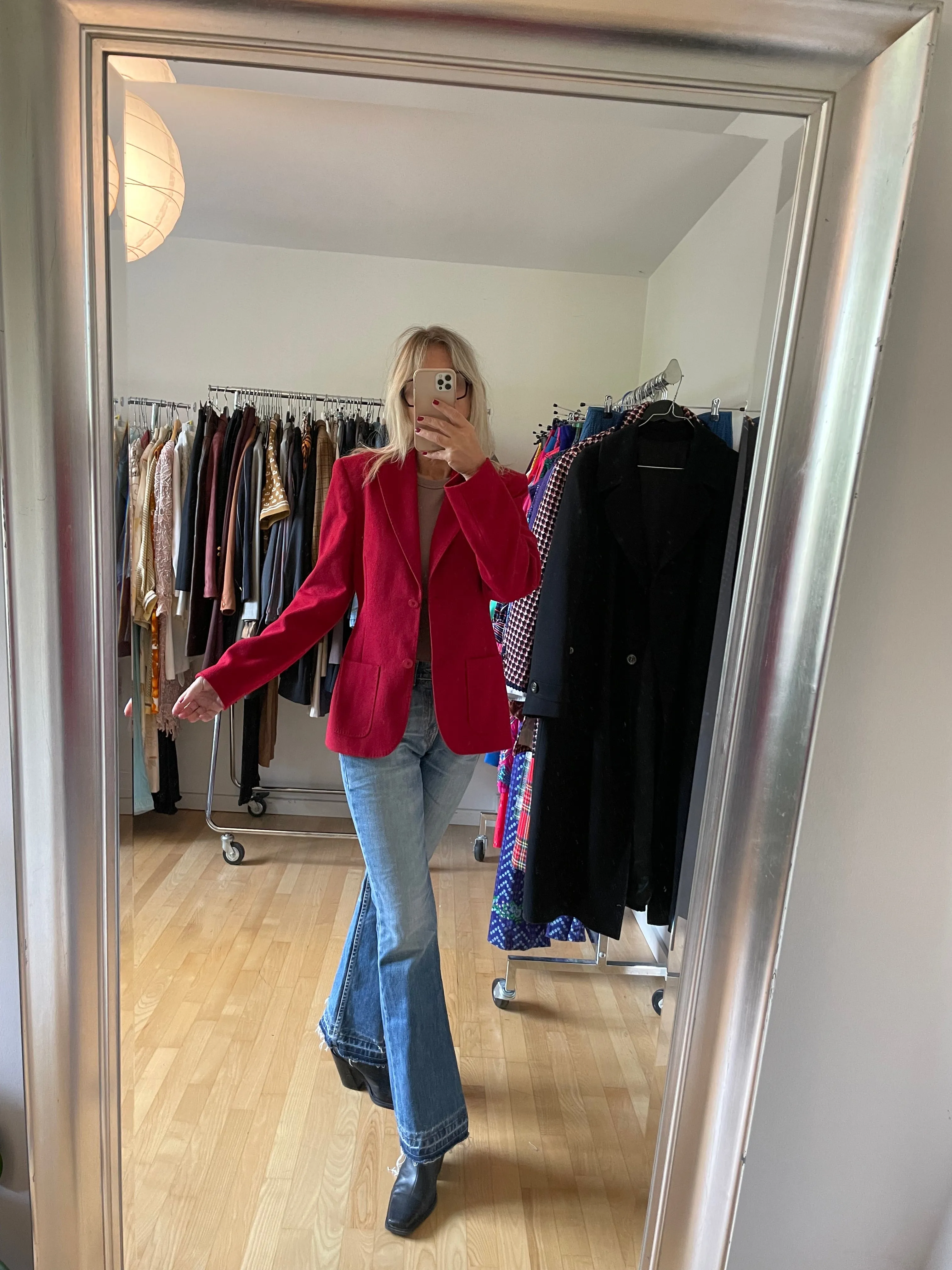 Burgundy Wool Blazer