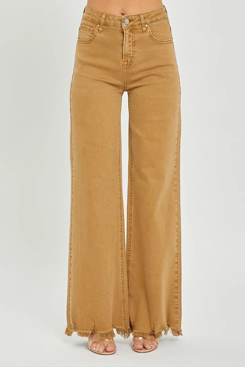 Caliber Camel High Rise Wide Pants