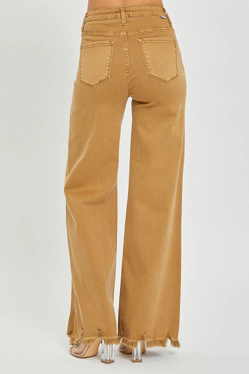 Caliber Camel High Rise Wide Pants