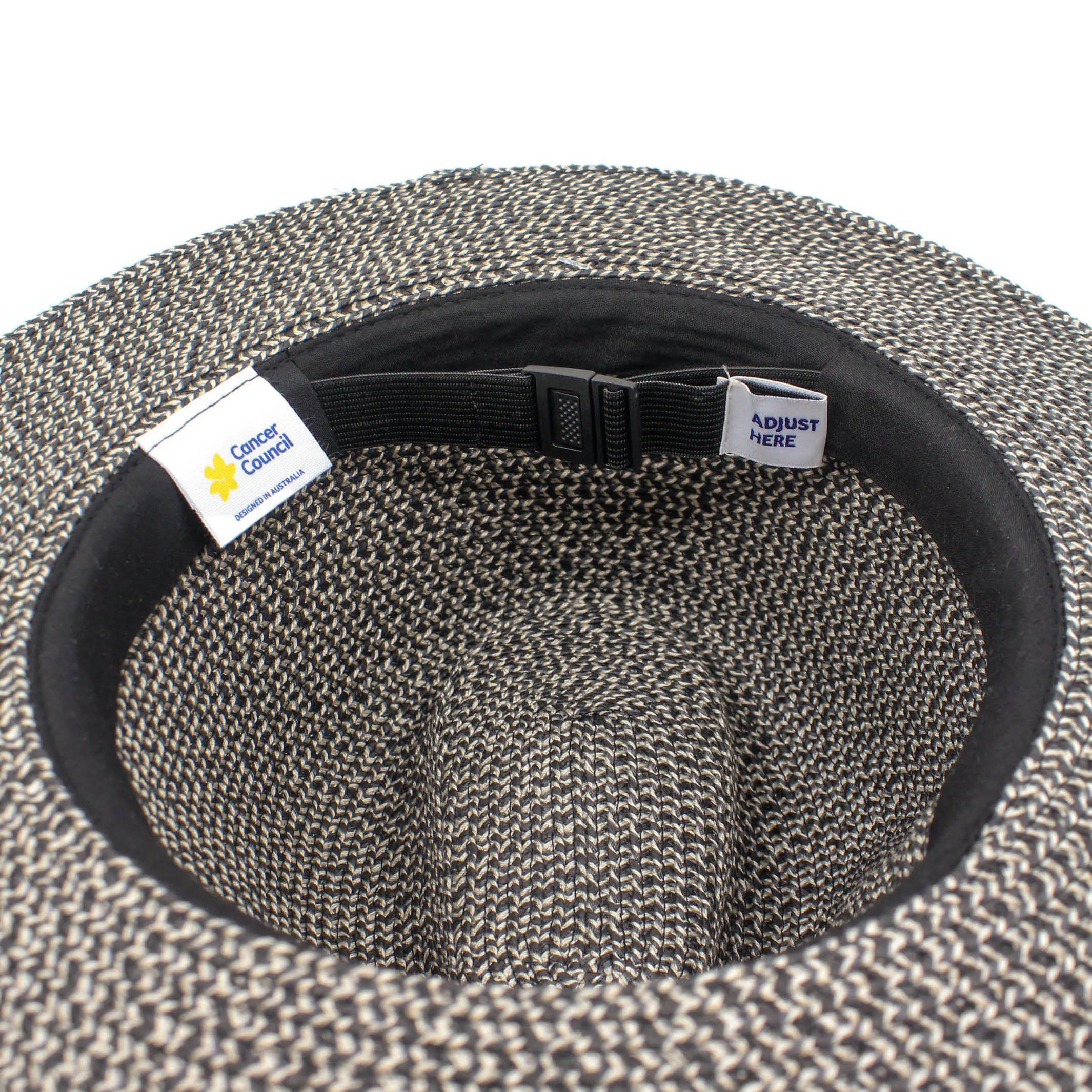 Cancer Council Outback Lightweight Fedora - Grey/Black