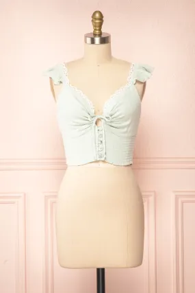 Candik Mint | Cropped Tank Top
