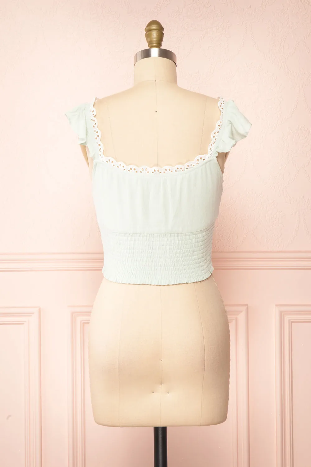 Candik Mint | Cropped Tank Top