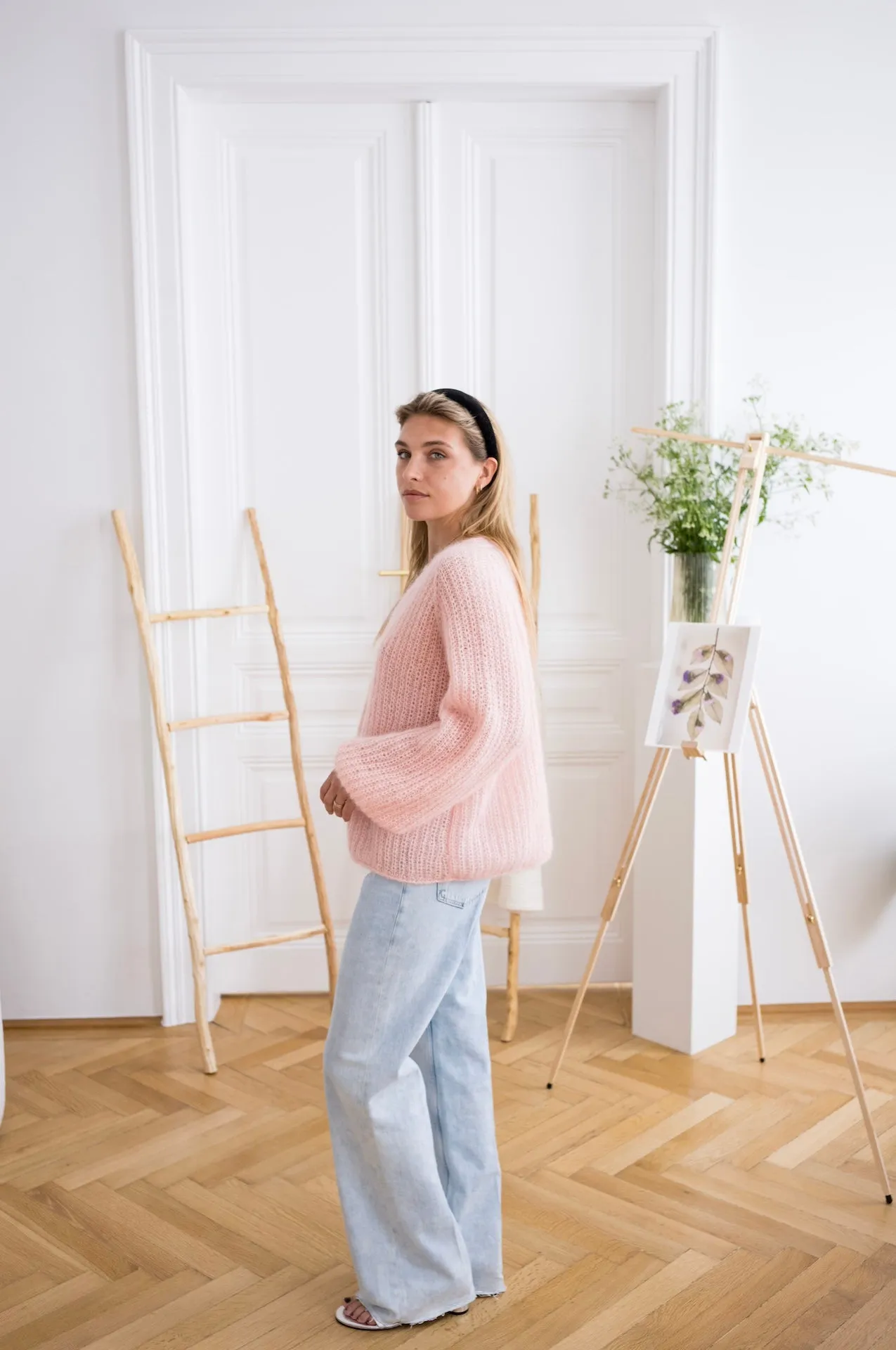 Cardigan Mia Long - Light Pink