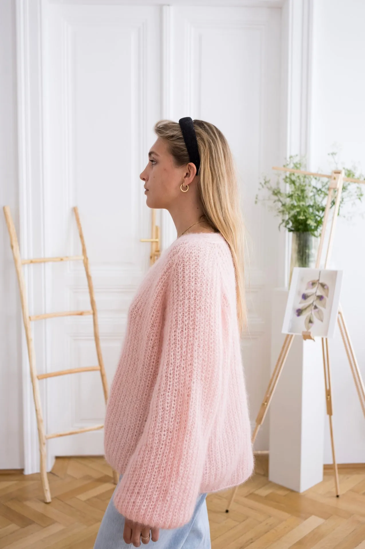 Cardigan Mia Long - Light Pink