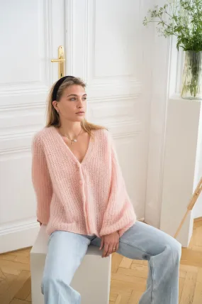 Cardigan Mia Long - Light Pink