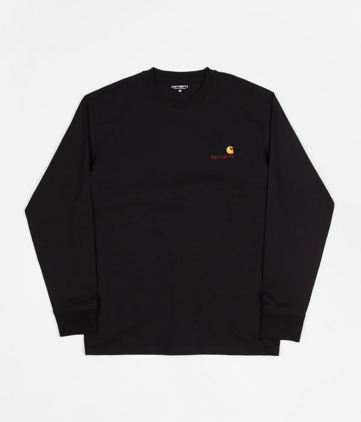 Carhartt American Script Long Sleeve T-Shirt - Black