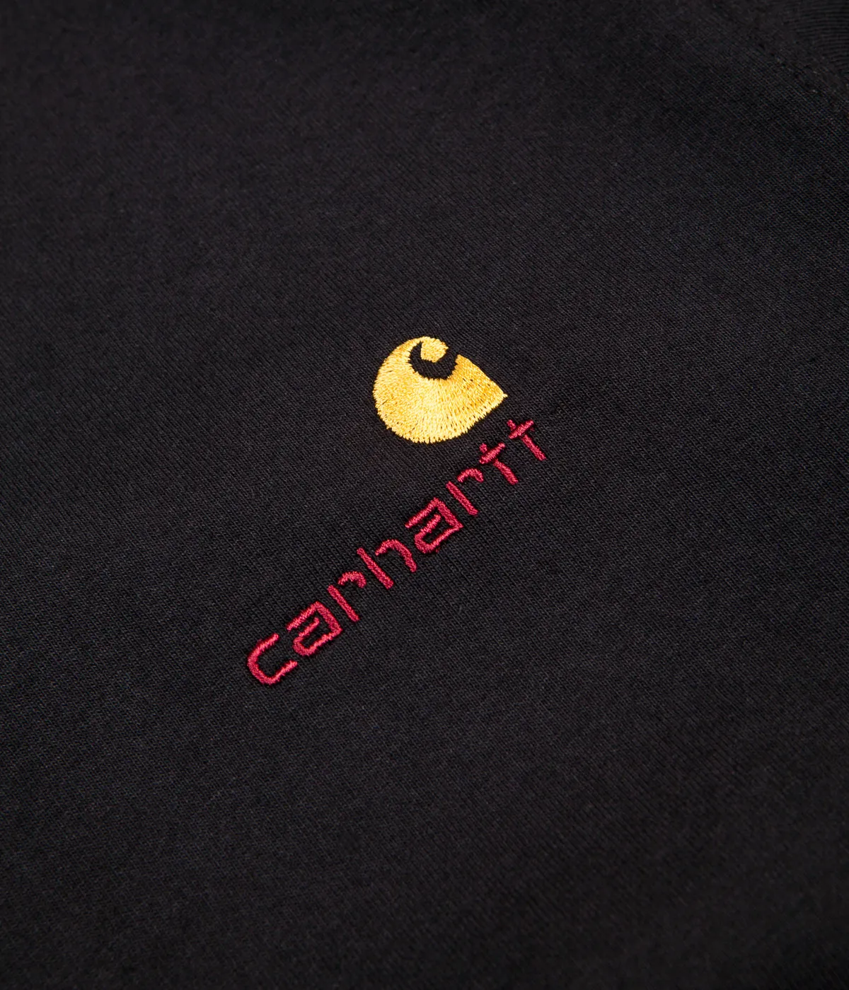 Carhartt American Script Long Sleeve T-Shirt - Black