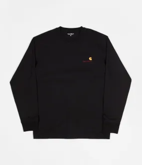 Carhartt American Script Long Sleeve T-Shirt - Black